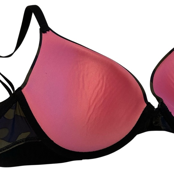 Victoria Secret PINK Camo Wear Everywhere Push Up Bra SZ 36C in Green - Picture 3 of 7